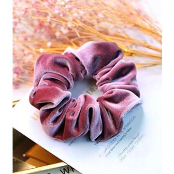 Scrunchies for Hair,12 Pcs Soft Hair Scrunchy Bobbles Elastic Hair Bands Ties Donut Hair Accessories...