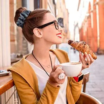 Scrunchies for Hair,12 Pcs Soft Hair Scrunchy Bobbles Elastic Hair Bands Ties Donut Hair Accessories for Women Ponytail Holder Velvet Vintage Scrunchies (Dark Color Series,12 Colors)