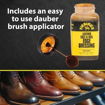 Fiebing's High Gloss Leather Dressing 2-Pack Black & Brown