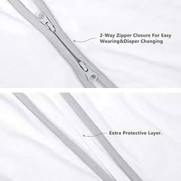 TILLYOU Sleep Sack 12-18 Months - 0.5 TOG Baby Wearable Blanket with 2-Way Zipper, Extra Soft Cotton Sleeveless Sleeping sack 2 Pack, Woodland Dinosaurs