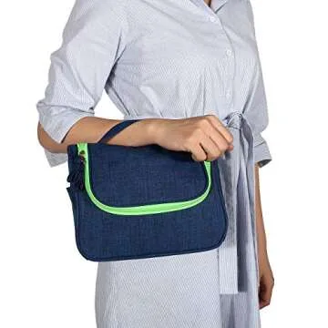 CozyCabin Hanging Toiletry Bag Travel Toiletry Kit for Men Women Toiletries Water Resistant with Mesh Pockets & Nylon Hanging Hook Shower Bag, Cosmetic Organizer for Travel Accessories