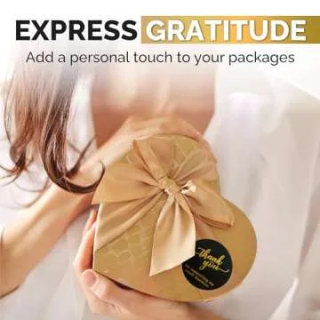 Elegant 500 Pcs Thank You Stickers for Businesses