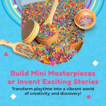 Rainbow Rice for Sensory Play - 4 Cups of Fun