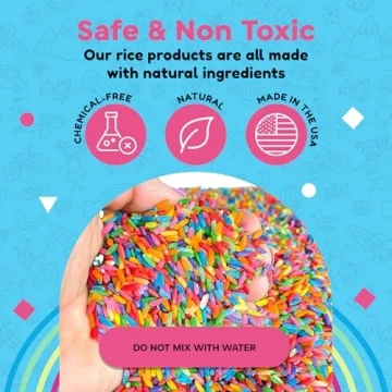 Rainbow Rice for Sensory Play - 4 Cups of Fun
