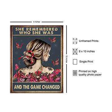 She Remembered Who She Was And The Game Changed - Uplifting Encouragement Gifts for Women - Inspirat...