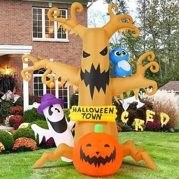 GOOSH 8 FT Halloween Inflatable Dead Tree Outdoor Decor