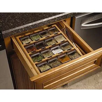 Kamenstein 3-in-1 Spice Organizer with Free Refills