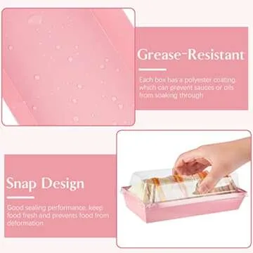 ZORRITA 50 Pack Charcuterie Boxes Perfect for Desserts and Treats