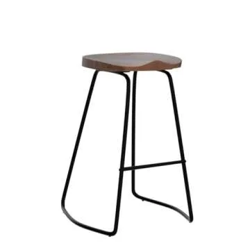 HeuGah Solid Wood Bar Stools Set of 2, 30 Inch