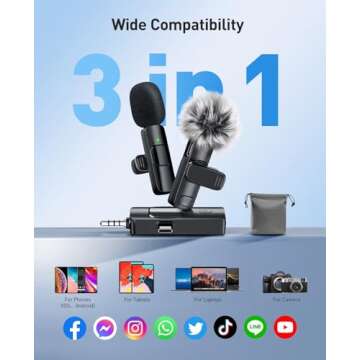 MENERESAS Mini Microphone: Versatile Clip-On for All Devices