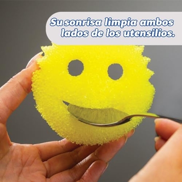 Scrub Daddy Original Smiley Sponge Pack of 4 for Effortless Cleaning
