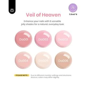 Beetles Hema Free Builder Gel for Nails, 6 Color Nude Pink Builder Gel for Nail Thickening & Repair, Building Gel Nail Strengthener Extension Gel Gift for Women