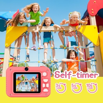 Kids Camera 1080P HD Digital Fun for Ages 5+ - Pink