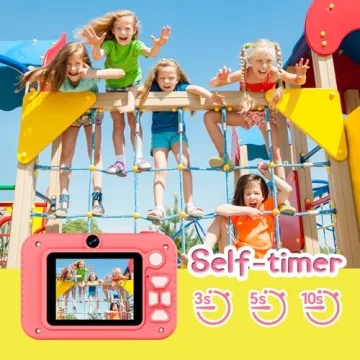 Kids Camera 1080P HD Digital Fun for Ages 5+ - Pink