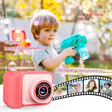 Kids Camera 1080P HD Digital Fun for Ages 5+ - Pink