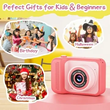 Kids Camera 1080P HD Digital Fun for Ages 5+ - Pink