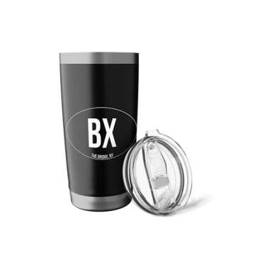 Bronx New York Classic Oval Design, I Love NYC Stainless Steel Insulated Tumbler