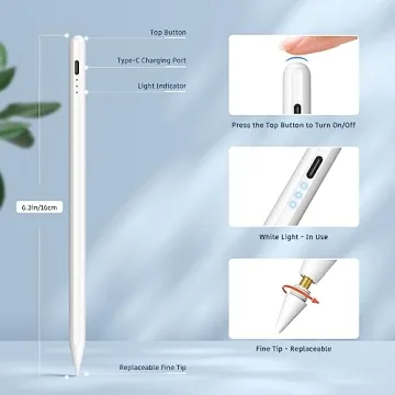 Top Stylus Pen for iPad 2018-2024 with Fast Charge