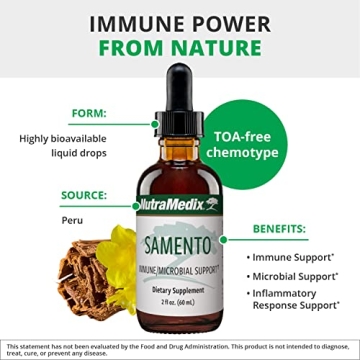 NutraMedix Samento Cat's Claw Liquid Vitamins for Immunity