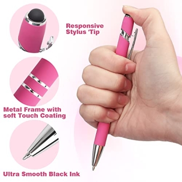 Bribobo 8 Pack 2-in-1 Ballpoint Stylus Pens for Touch Screens