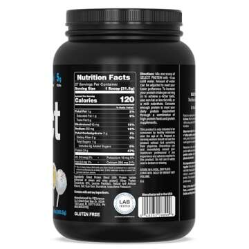 PEScience Select Low Carb Protein Powder, Cake Pop, 27 Serving, Keto Friendly and Gluten Free