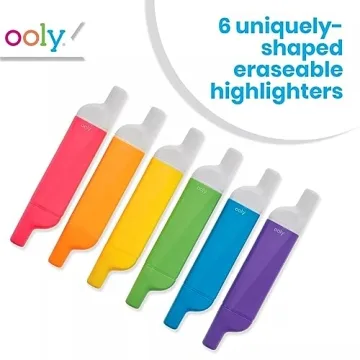 Ooly Do-Overs Erasable Highlighters Set - Fun and Functional