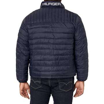 Tommy Hilfiger Men's Ultra Loft Lightweight Packable Puffer Jacket (Standard and Big & Tall), Midnig...