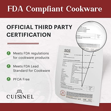 Cuisinel Cast Iron Skillets Set for Versatile Cooking