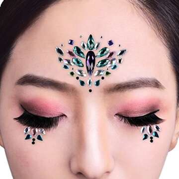 Mermaid Face Gems for Festivals by PIAOPIAONIU