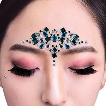 Mermaid Face Gems for Festivals by PIAOPIAONIU