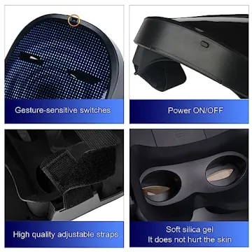 MEGOO LED Programmable Mask for Parties and Events