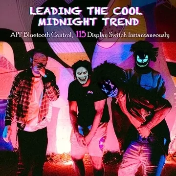 MEGOO LED Programmable Mask for Parties and Events