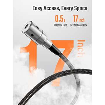 TopTes PT520A+ Gas Leak Detector with Flexible Probe