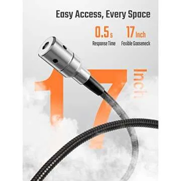 TopTes PT520A+ Gas Leak Detector with Flexible Probe