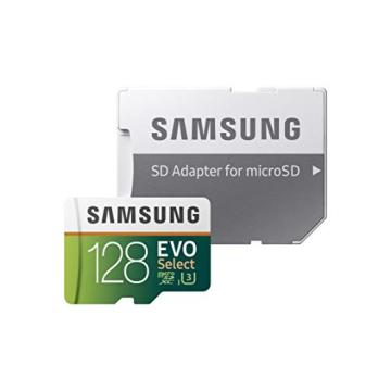 SAMSUNG 128GB EVO Select MicroSDXC Card with Adapter