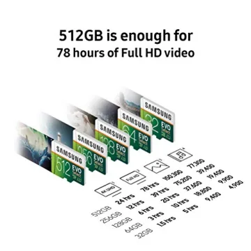 SAMSUNG 128GB EVO Select MicroSDXC Card with Adapter