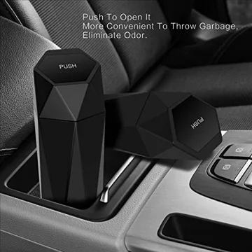 SZEOF Car Trash Can with Lid for Cars and Home