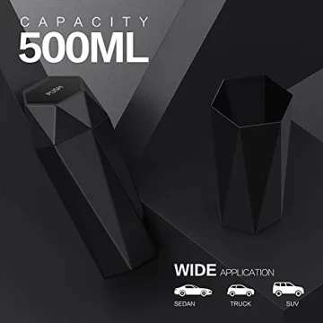 SZEOF Car Trash Can with Lid for Cars and Home