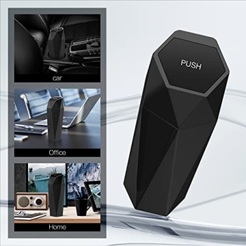 SZEOF Car Trash Can with Lid for Cars and Home