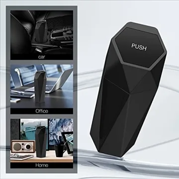 SZEOF Car Trash Can with Lid for Cars and Home