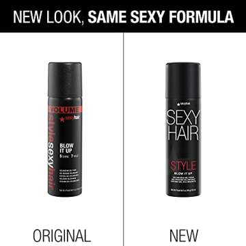 SexyHair Style Blow It Up Volumizing Gel Foam, 5 Oz | Up to 50% More Volume | Adds Shine
