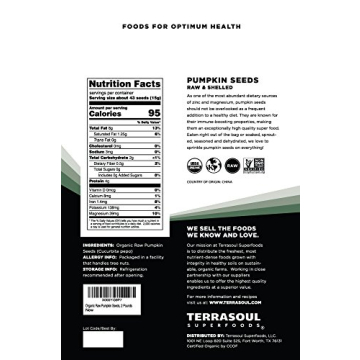 Terrasoul Organic Pumpkin Seeds - Premium Quality 2 Lbs