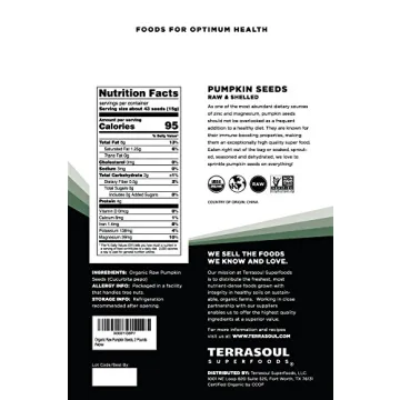Terrasoul Organic Pumpkin Seeds - Premium Quality 2 Lbs