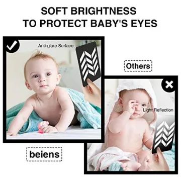 beiens High Contrast Baby Flashcards for Infant Development