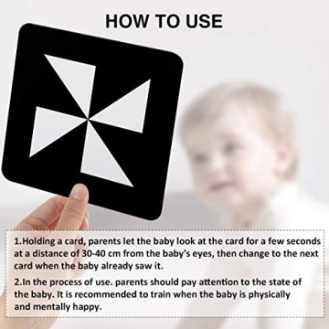 beiens High Contrast Baby Flashcards for Infant Development
