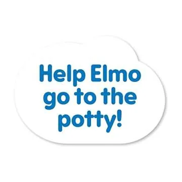 Just Play Sesame Street Potty Time Elmo 12-Inch Sustainable Plush Stuffed Animal, Sounds and Phrases, Potty Training Tool, Kids Toys for Ages 18 Month