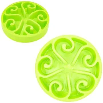 Slow Feeder Dog Bowl Anti-Choking Help Prevent Bloat Non Toxic BPA Free Feeding Dish, Green