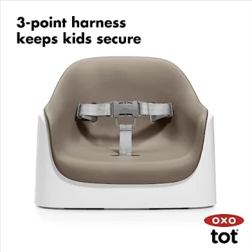 OXO Tot Nest Booster Seat with Removable Cushion, Taupe