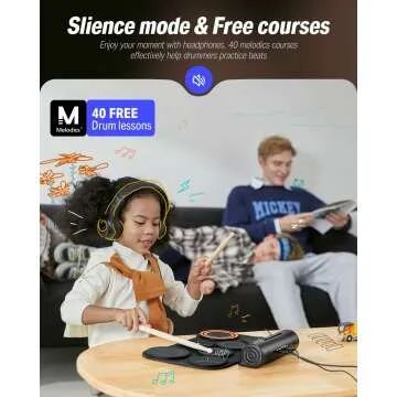 Donner 7 Pads Electric Drum Set for Kids