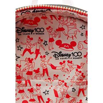 Loungefly Disney 100th Mickey Mouse Club House Mini Backpack Standard